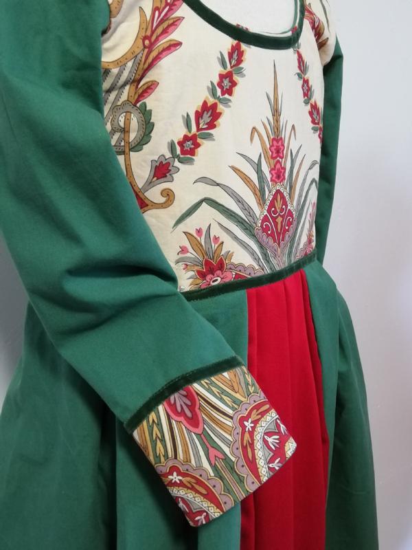 Robe art déco verte