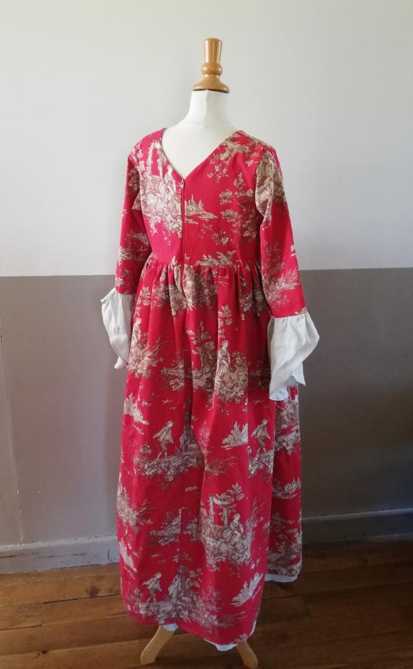 Robe toile de Jouy